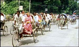 Dhaka city street scene