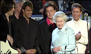 The Queen joined Paul McCartney and other stars