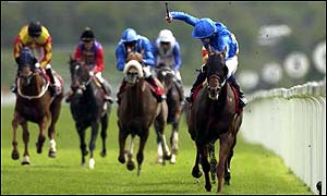 Jamie Spencer wins the Dante Stake at York on Moon Ballad in May