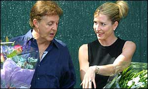 McCartney and Mills got engaged in July 2001