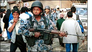 Soldier in Kathmandu
