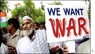 Anti-terrorist protesters in India