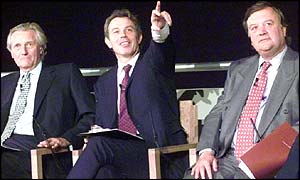 Michael Heseltine, Tony Blair and Ken Clarke