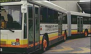 A bendy bus