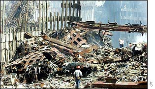 Wreckage of the World Trade Center