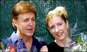Sir Paul McCartney and Heather Mills