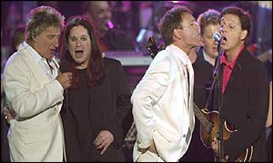 Rod Stewart, Ozzy Osbourne, Cliff Richard and Paul McCartney