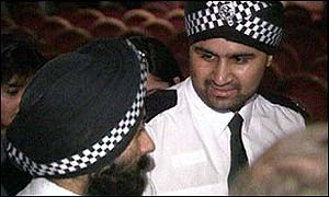 Sikh policemen in turbans