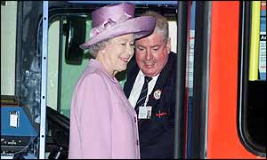 Queen at bus depot