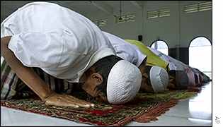 Muslims at prayer