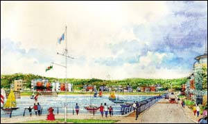 Artist impression of North Dock development
