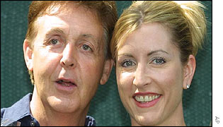 Sir Paul McCartney and Heather Mills