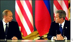 Putin and Bush