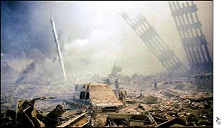 World Trade Center wreckage