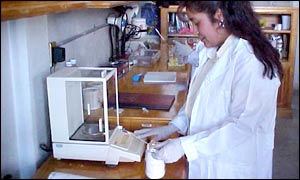 An independent laboratory doing tests on corn 