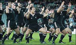 The Maori perform their Haka before the NSW game