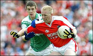 Armagh forward Barry Duffy (with ball)