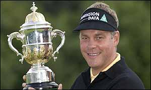 Darren Clarke with the English Open trophy
