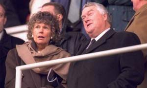 Leicester chairman Sir Rodney Walker (right)