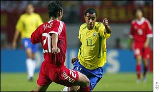 China playing Brazil on Saturday 