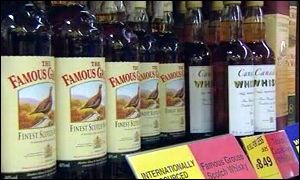 Bottle of Famous Grouse 