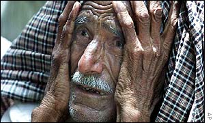 A resident of an India-Pakistan border village