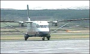 Small plane at Inverness Airport 