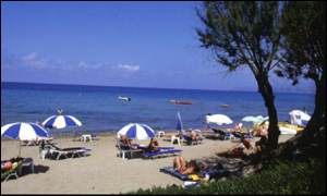 Holidaymakers at the beach