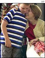 Gracia Burnham with her youngest son, Zach, 11