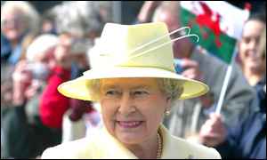 The Queen in Anglesey, June 2002 