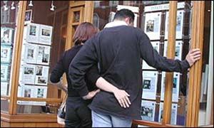 Estate agent's window