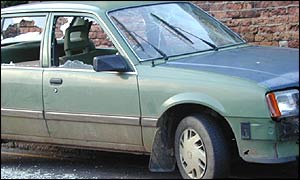 An abandoned car