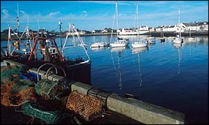 Solway fishing boats and nets 