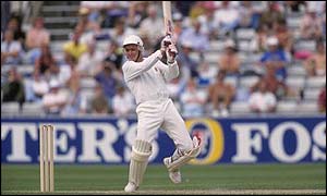 Stephenson playing in his only Test match in 1989