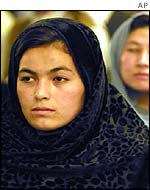 Women delegates at the loya jirga