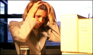 Woman at computer