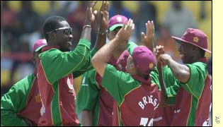 West Indies celebrate