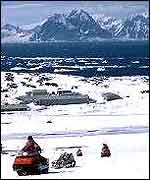Scientists in snow   BAS