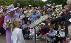 The Queen in Margam Park