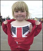 Abigail Lee, aged four, at  Llanellis Millennium Coastal Park
