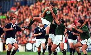 South Africa against Scotland