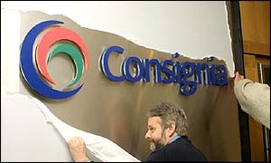Consignia sign