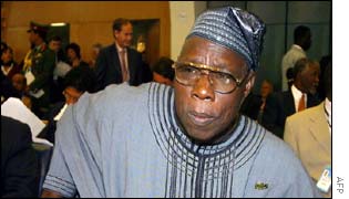 Nigerian president Olusegun Obasanjo