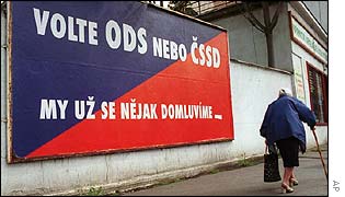 Election poster in Prague