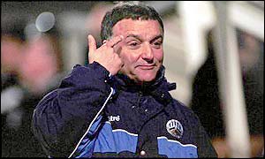 Sacked Huddersfield boss Lou Macari