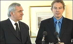 Bertie Ahern and Tony Blair
