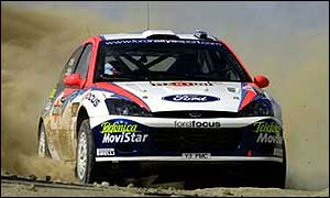 Markko Martin won three special stages in his Ford Focus
