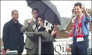 Michael Jackson with David Blaine and Uri Geller