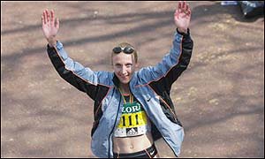 The MBE is awarded to Paula Radcliffe who  recently won the London Marathon 