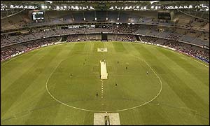 A sparsely-populated Colonial Stadium